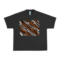 Pigment Black Tiger zebra background Urban Heavy Tee - RanaPortraitStore