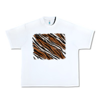 White Tiger zebra background Urban Heavy Tee - RanaPortraitStore