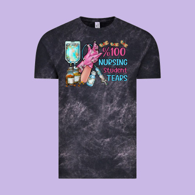 Nursing Student Tears Vintage Tee Designed By Racoondesign