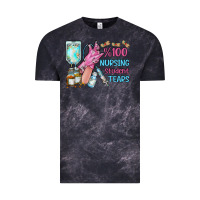 Cloud Black nursing student tears Vintage Tee - RacoonDesign