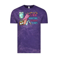 Cloud Purple nursing student tears Vintage Tee - RacoonDesign