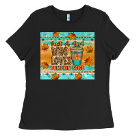 Black just a girl who loves pumpkin spice tumbler Ladies Tee - Artiststas
