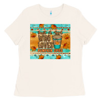 Bone just a girl who loves pumpkin spice tumbler Ladies Tee - Artiststas