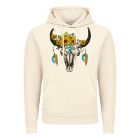 Vintage Artic bull skull western Vintage Hoodie - BarkalooDesign
