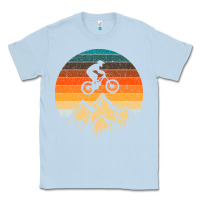 Dusty Blue mountainbike downhill retro vintage gift   mountain bike Classic Tee - DesigneFamous