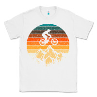 White mountainbike downhill retro vintage gift   mountain bike Classic Tee - DesigneFamous