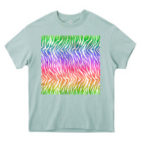 Arona watercolor rainbow tiger seamless pattern Heavy Core Tee - BundleAndBundleShop