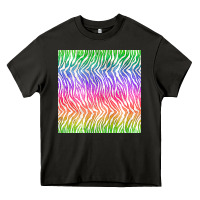 Asphalt watercolor rainbow tiger seamless pattern Heavy Core Tee - BundleAndBundleShop