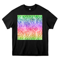 Black watercolor rainbow tiger seamless pattern Heavy Core Tee - BundleAndBundleShop