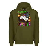 Army Green ghost crusher Premium Hoodie - AdoDesignShop