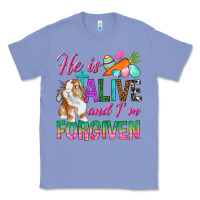 Colony Blue He Is Alive And I'm Forgiven Classic Tee - BundleAndBundleShop