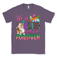 Lavender He Is Alive And I'm Forgiven Classic Tee - BundleAndBundleShop