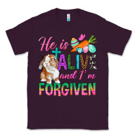 Plum He Is Alive And I'm Forgiven Classic Tee - BundleAndBundleShop