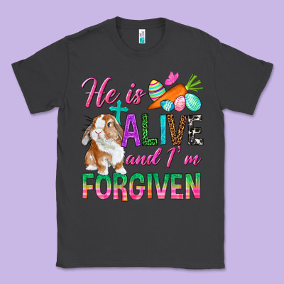 He Is Alive And I'm Forgiven Classic Tee Designed By Bundleandbundleshop