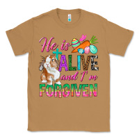 Toasted Coconut He Is Alive And I'm Forgiven Classic Tee - BundleAndBundleShop