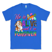 True Royal He Is Alive And I'm Forgiven Classic Tee - BundleAndBundleShop