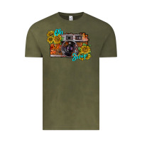 Vintage Olive oh snap Vintage Tee - RacoonDesign