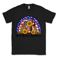 Black god bless america  rainbow Classic Tee - BarkalooDesign