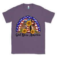 Lavender god bless america  rainbow Classic Tee - BarkalooDesign