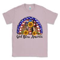 Lilac god bless america  rainbow Classic Tee - BarkalooDesign