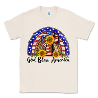 Natural god bless america  rainbow Classic Tee - BarkalooDesign