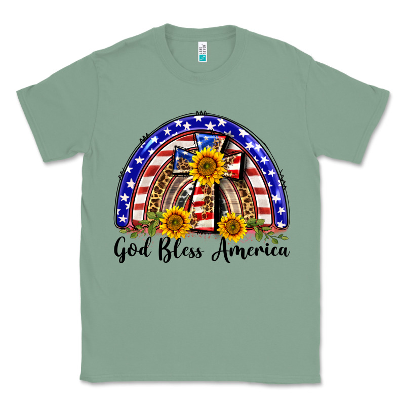 God Bless America  Rainbow Classic Tee by BarkalooDesign | Teevron