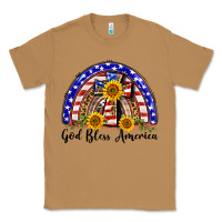 Toasted Coconut god bless america  rainbow Classic Tee - BarkalooDesign
