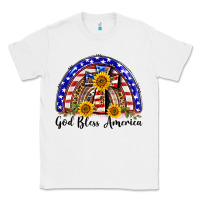 White god bless america  rainbow Classic Tee - BarkalooDesign