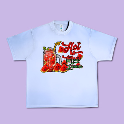 Hot Mom Summer Watermelon Urban Heavy Tee Designed By Racoondesign