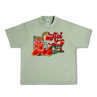 Oil Green hot mom summer watermelon Urban Heavy Tee - RacoonDesign