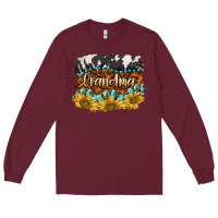 Burgundy western grandma Long Sleeve Tee - BarkalooDesign
