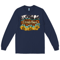 Navy western grandma Long Sleeve Tee - BarkalooDesign