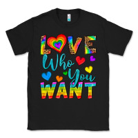 Black Western Love Who You Want Classic Tee - BundleAndBundleShop