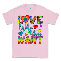 Bubblegum Pink Western Love Who You Want Classic Tee - BundleAndBundleShop