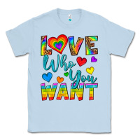 Dusty Blue Western Love Who You Want Classic Tee - BundleAndBundleShop