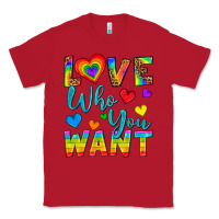 Red Western Love Who You Want Classic Tee - BundleAndBundleShop