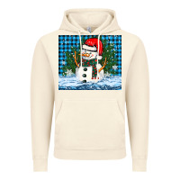 Vintage Artic snowy christmas snowman Vintage Hoodie - BarkalooDesign