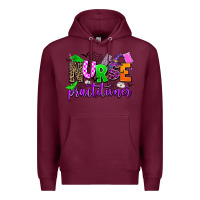 Burgundy nurse practitioner Premium Hoodie - AdoDesignShop