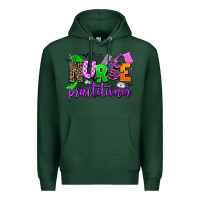 Sports Green nurse practitioner Premium Hoodie - AdoDesignShop