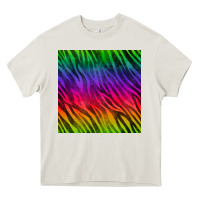 Colorful Zebra Seamless Pattern Heavy Core Tee | Teevron