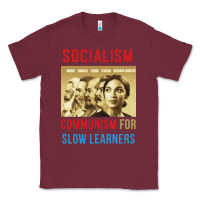 Burgundy socialism Classic Tee - DesigneFamous