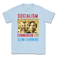 Dusty Blue socialism Classic Tee - DesigneFamous