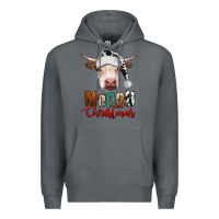 Rock merry christmas hereford cow Premium Hoodie - RanaPortraitStore