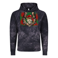 Cloud Black christmas horseshoe bull skull Vintage Hoodie - BarkalooDesign