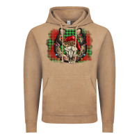 Vintage Coffee christmas horseshoe bull skull Vintage Hoodie - BarkalooDesign