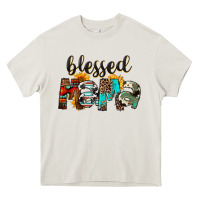 Cream Blessed Mama Heavy Core Tee - FaDigitalArtStudio
