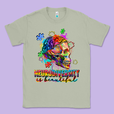Neurodiversity Is Beautiful Classic Tee Designed By Fadigitalartstudio