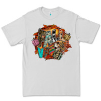 Dove Grey Fall Vibes Premium Tee - CowhideDigitalArt