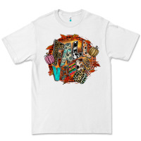 White Fall Vibes Premium Tee - CowhideDigitalArt