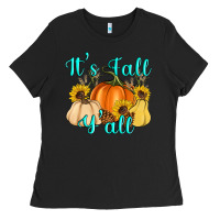 Black it's fall y'all Ladies Tee - Artiststas